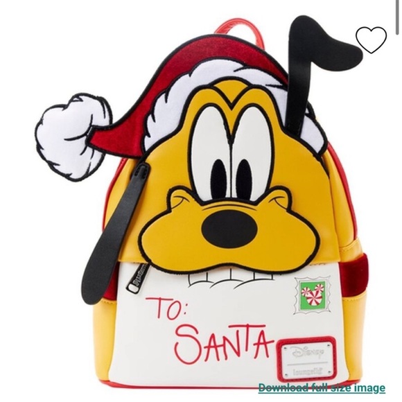 LOUNGEFLY DISNEY Pluto letters to Santa mini backpack - Picture 4 of 5